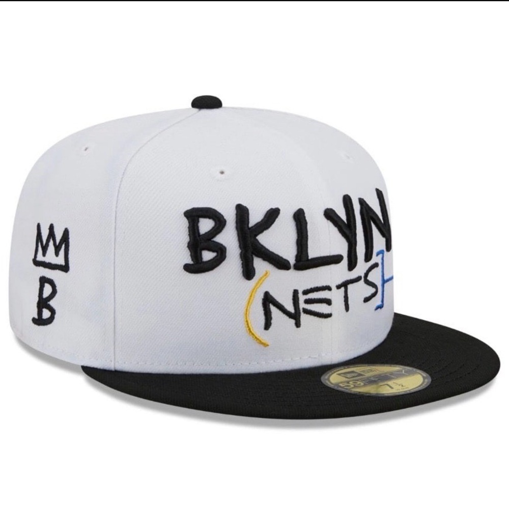 White and Black BKLYN Nets Cap